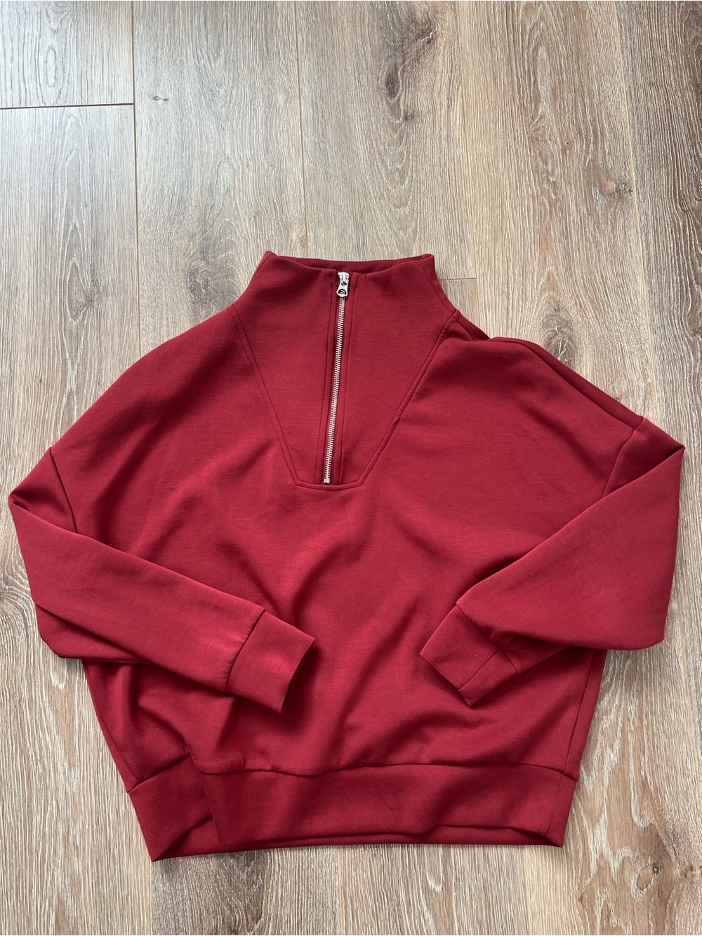 Lola's room red/pink quarter zip